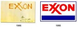 Exxon logo by Raymond Loewy